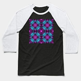 Blue and purple fractal Baseball T-Shirt